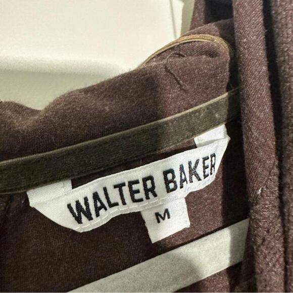 WALTER BAKER Maisie mélange fleece‎ hooded mini dress Size: Medium - Picture 3 of 5